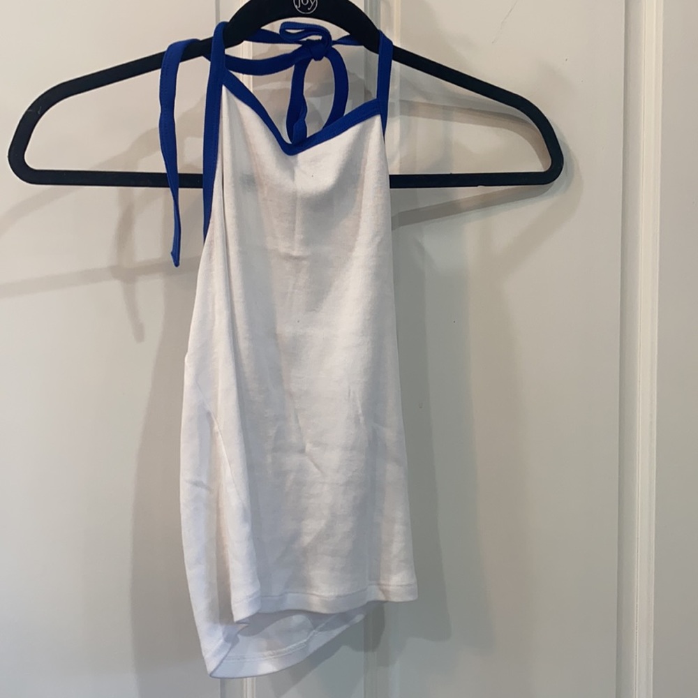White Halter Top